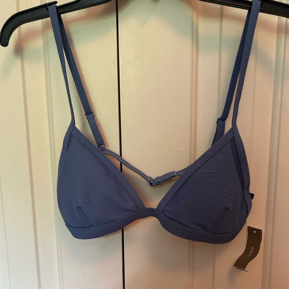 J crew blue bikini top and bottoms